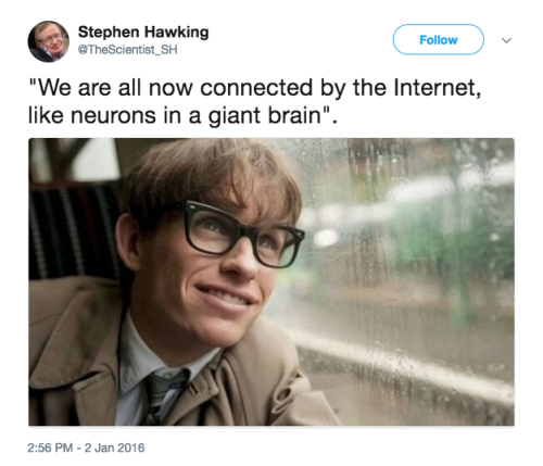 religion-is-a-mental-illness:Stephen Hawking’s life, as told by...