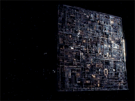 Image result for borg cube gif