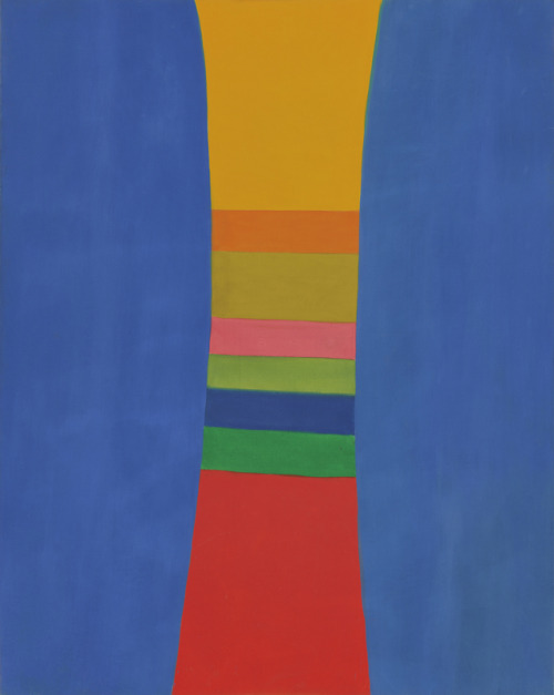 topcat77 - Jack Bush “Striped Column” (1964) oil (blue areas)...