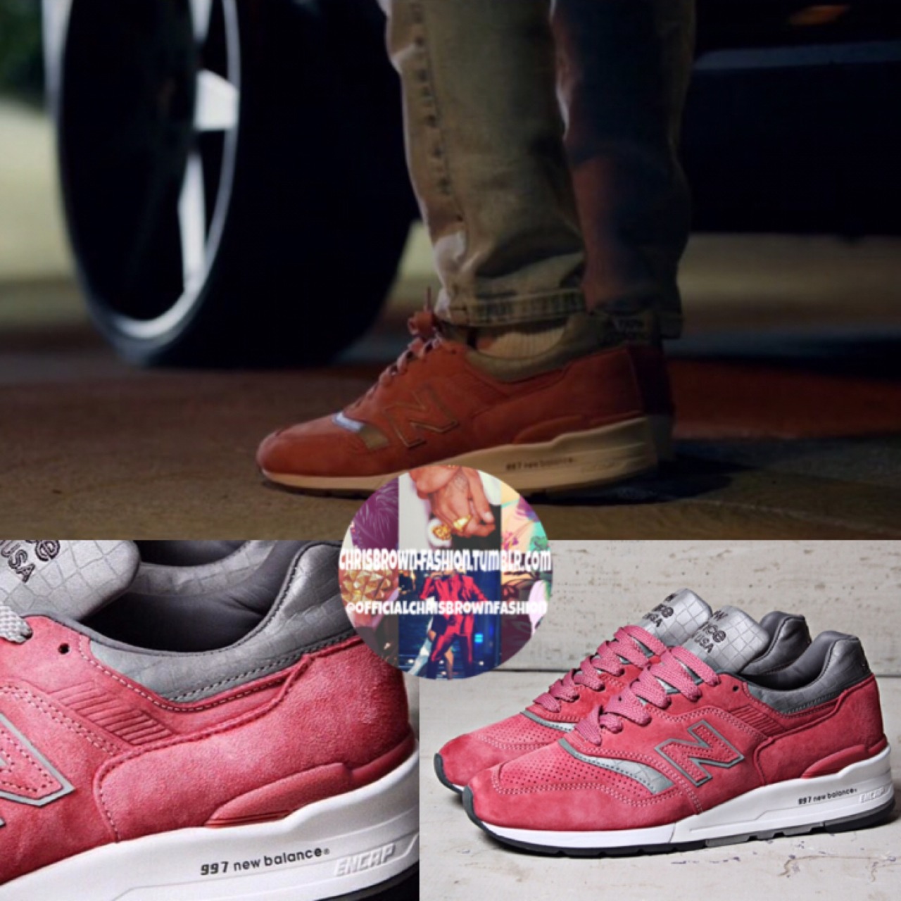 concepts x new balance 997 rosé sneakers