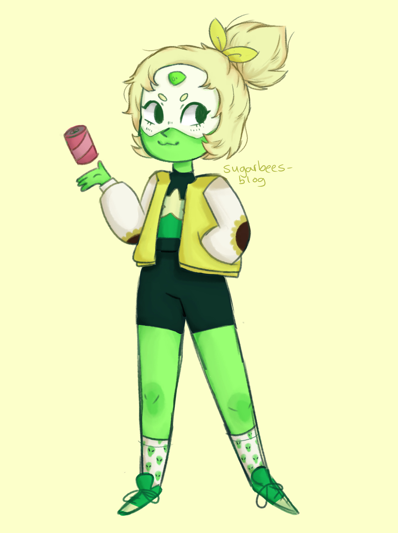 i made a little doodle of peri to help me get through my artblock