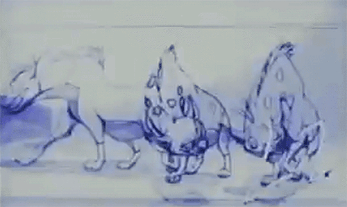 the-disney-elite - Original clean-up animation for the Hyenas from...
