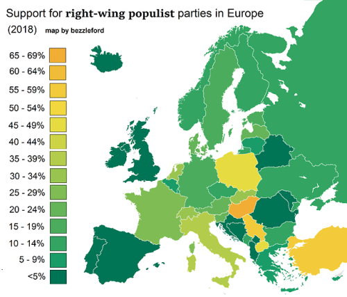 bitangur - mapsontheweb - Support for right-wing populist...