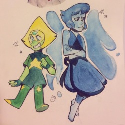 sum moar watercolor stuff
also watching lapis and peridot poof took three years off my life