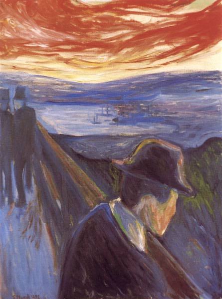 expressionism-art - Despair, 1892, Edvard MunchMedium - oil on...