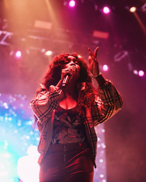 99runway:SZA performing on March 09, 2018 in New Orleans.
