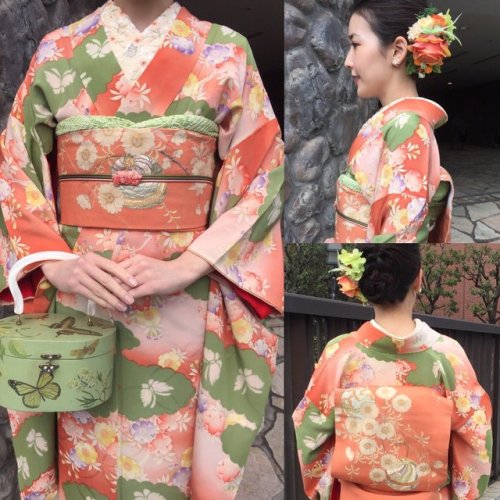tanuki-kimono - Retro feeling for this lovely Taisho romance...