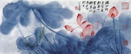 impressionism-art - Lotus (?)Chang Dai-chien