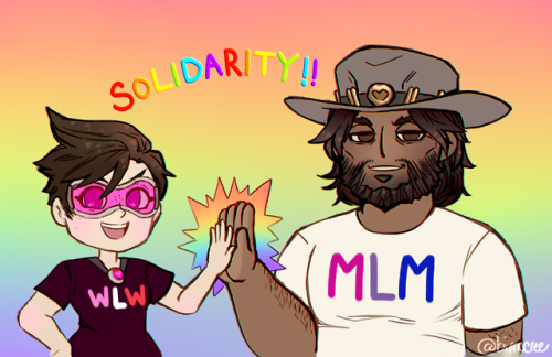 bisexualjessemccree - solidarity!!a redraw of one of my old...