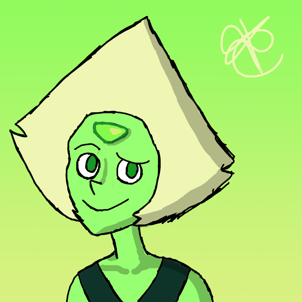 A quick sketchy Peri without her visor because I love her with all my heart ok.