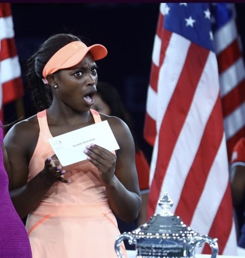 frontpagewoman - Sloane does not believe that her U.S Open check...