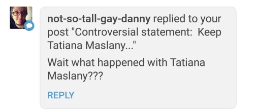 haughtbreaker - Controversial statement - Keep Tatiana Maslany away from Wynonna EarpHi...