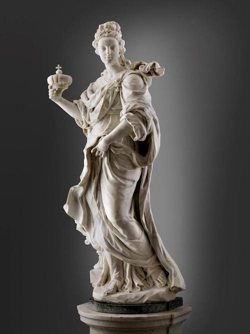 Giovanni Baratta (1670 -1747) - An allegorical pair of Italian...