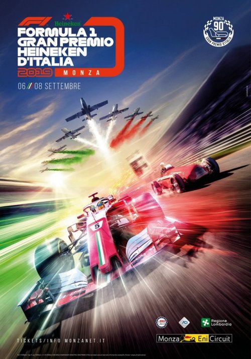 welcometof1 - Official 2019 Italian Grand Prix poster(source - ...
