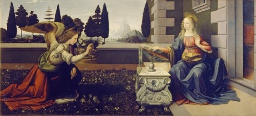 theartsyproject - Leonardo da Vinci, The Annunciation, c. 1472. 