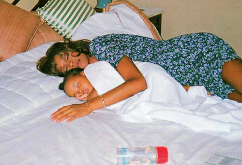 whitney-houston - Whitney Houston with her daughter Bobbi...