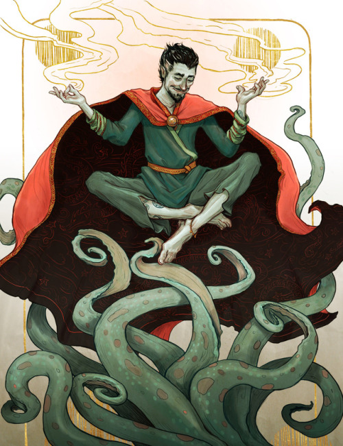 Doctor StrangeI think he looks pretty happy with his tentacles...