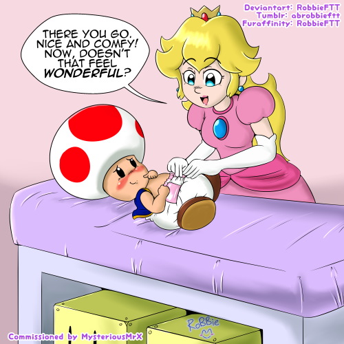 abrobbieftt - Commissioned by MysteriousMrX Peach certainly does...