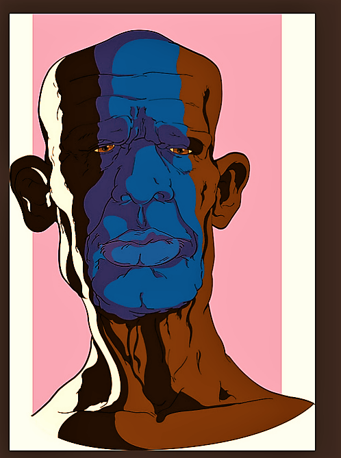 megavalobasi - African man with tribal paint