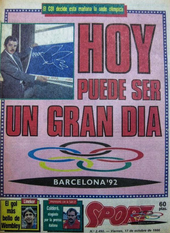 ‪Hoy hace 1 año de la nominación de Barcelona como sede olímpica 1992. La ciudad está cambiando muchísimo en muy poco tiempo #s171087‬
