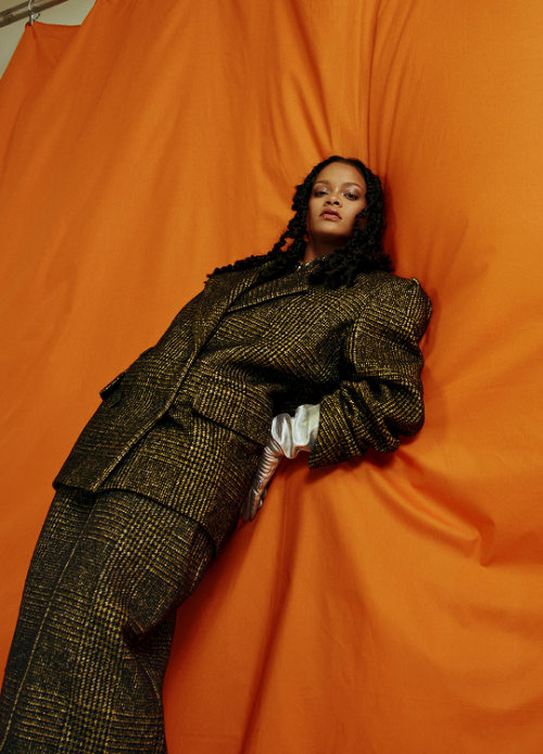 henryscavills:RIHANNAphotographed by Nadine Ijewere for Allure...