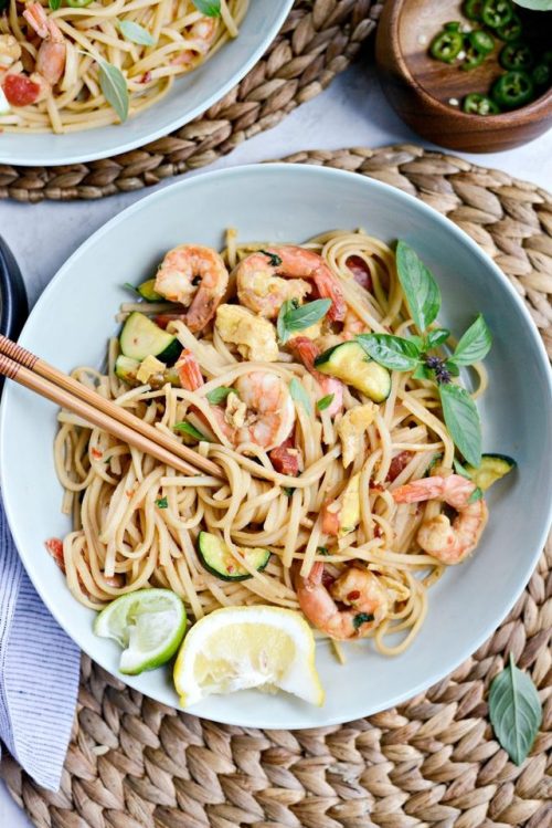 hoardingrecipes - Drunken Noodles with Shrimp and Zucchini
