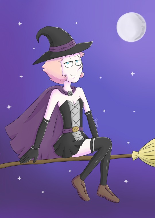 Here is my Halloween pic for Pearl this year, Witch Pearl! I still need to learn how to improve the background, but, well. Enjoy! ^^