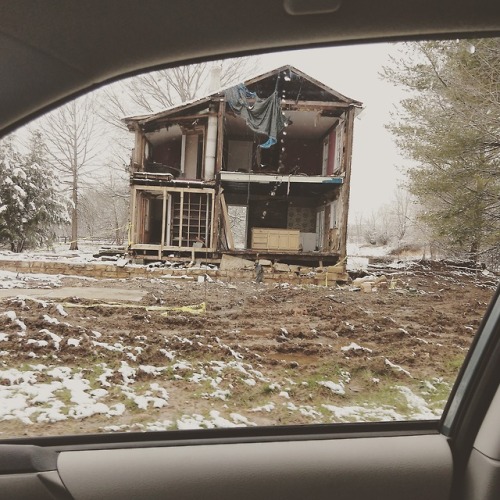 abandonedandurbex - Rear half of a farmhouse left during...