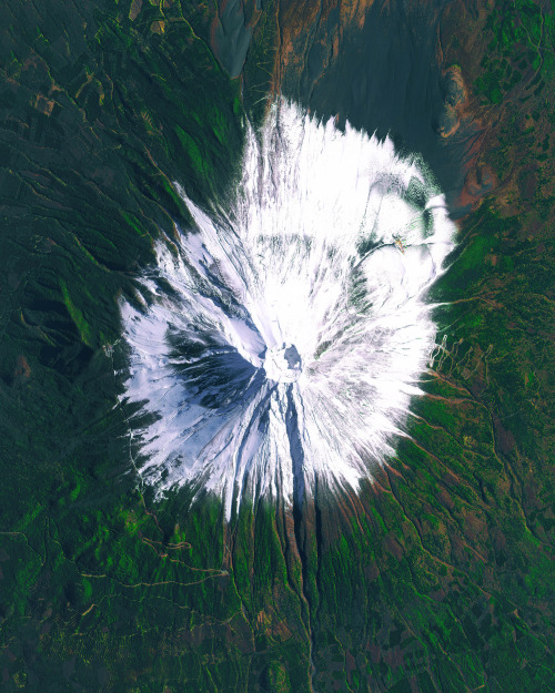 dailyoverview - Mount Fuji is an active stratovolcano and the...