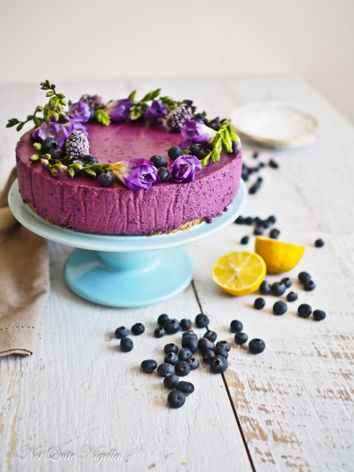 hoardingrecipes - Blueberry And Lemon Cheesecake