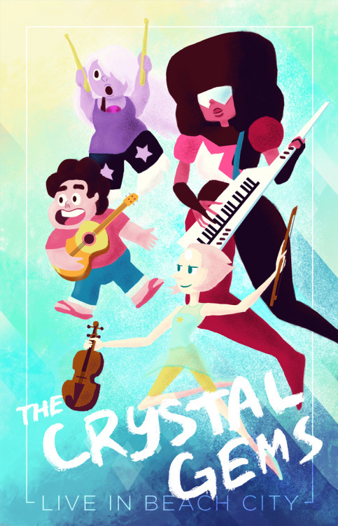 Steven & the Crystal Gems just a little fake concert poster I did a while ago for a friend!