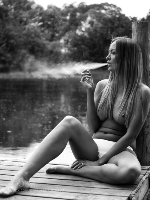 omgchoppedgoateedinosaurfan - Smoking girl by kirillgerasimov