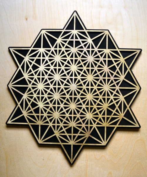 lesstalkmoreillustration - Sacred Geometry Laser Cut Art By...