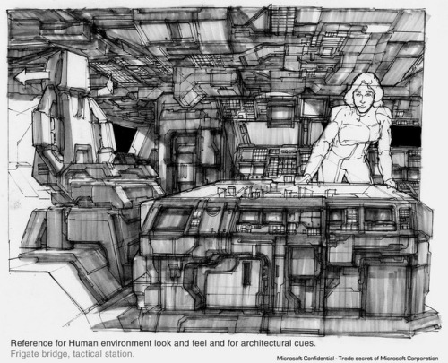 talesfromweirdland - Concept art for the first two Halo games,...