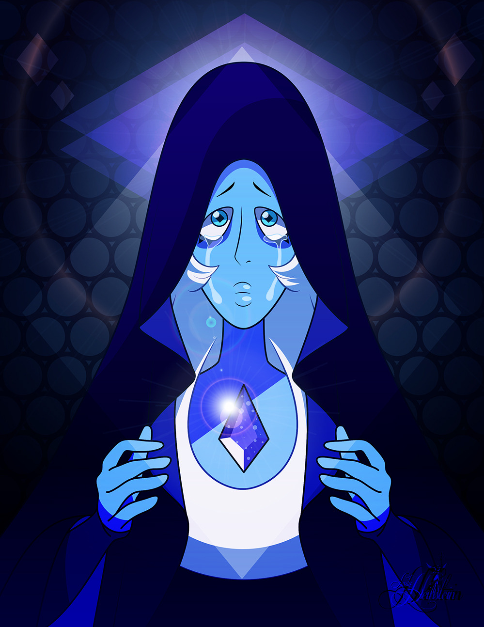 The Lustrous Blue Diamond.