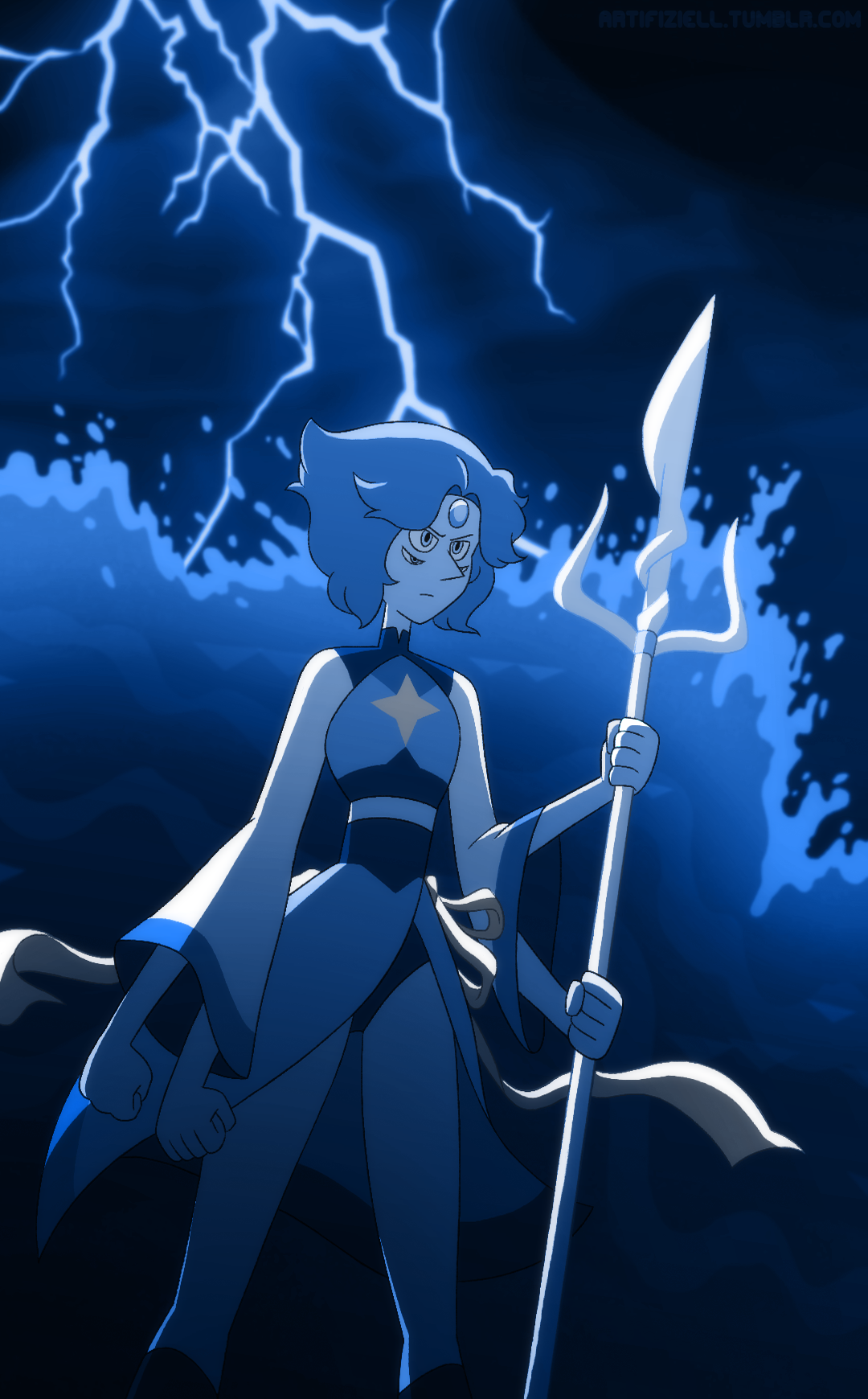 I wanted to draw Dianite with Pearl’s trident… then i kept adding to it during the day and things got out of hand