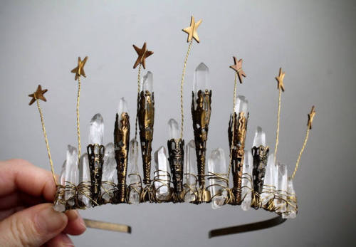 sosuperawesome - Crystal Crowns and Hair Combs, by Foxwood Forest...