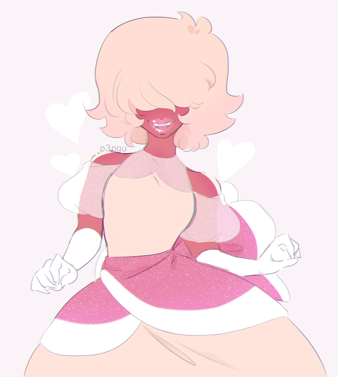 Sketched Padparadscha last night and colored her as a warm up ♥