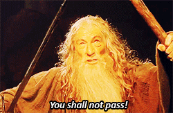 Image result for you shall not pass gif