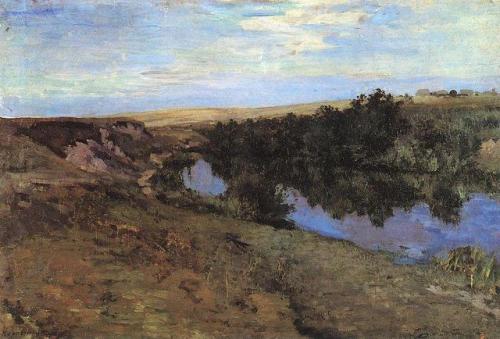 konstantin-korovin - River in Menshov, 1885, Konstantin...