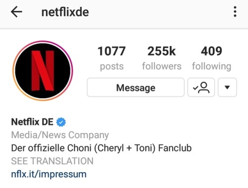 sprousetwinsblog:Netflix Germany aka the official Choni (Cheryl...