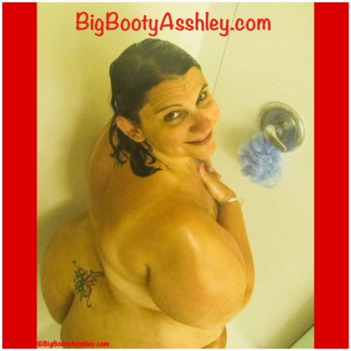 Join me for a steamy shower only at BigBootyAsshley.com