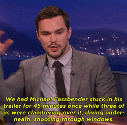 teamcoco - Nicholas Hoult - James McAvoy Punched Me In The Junk
