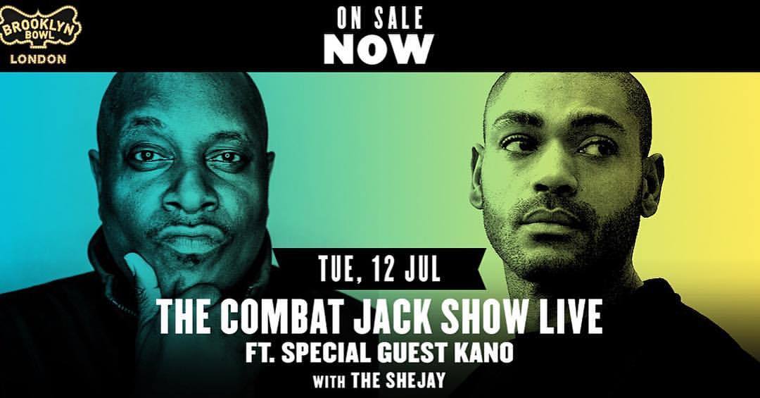 Wagwan UK!!! Tickets for the @Combat_Jack Live in London show with @TheRealKano are still on sale! Cop some now, innit: ticketf.ly/1VsIvWZ (at Brooklyn Bowl London)