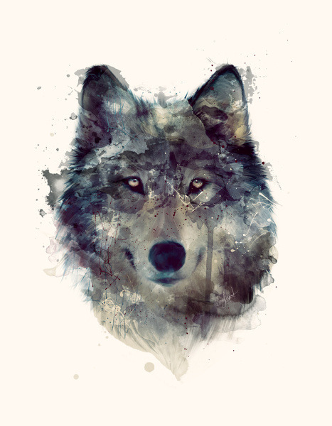 wordsnquotes - bestof-society6 - ART PRINTS BY AMY HAMILTONWolf //...