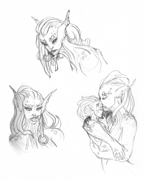 Some warmblooded merfolk my friends came up with for this world;...