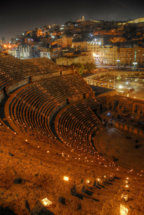 last-of-the-romans:Roman Theatre in Amman, JordanMan, can’t...