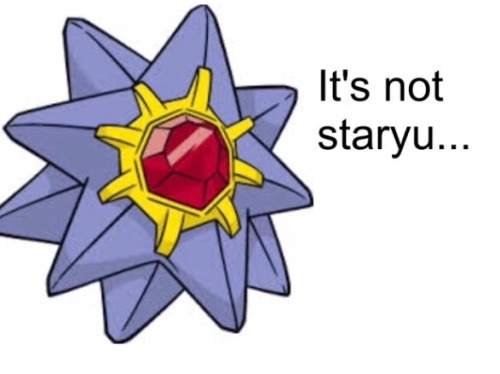 subject-to-my-fandoms - THAT STARYU HAS NO FACE BUT YOU CAN...