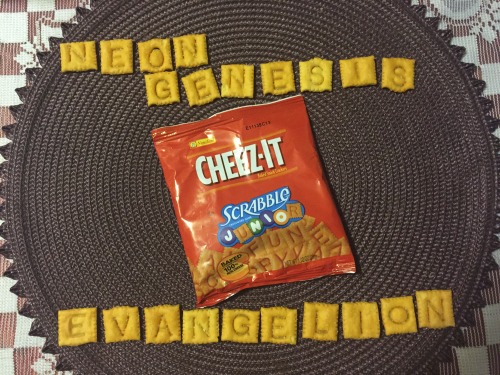 evange1ion - my little nephew gave me a bag of cheez-its and wtf...