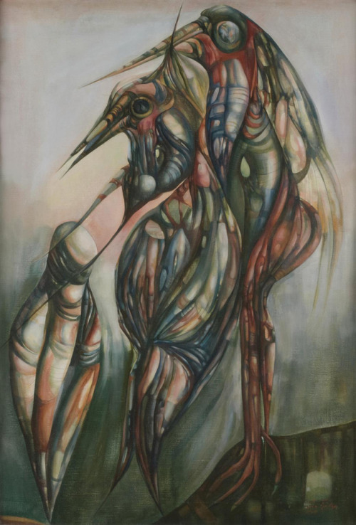 Leon Kelly, Ancient Bird and Mummified Bird, 1945.